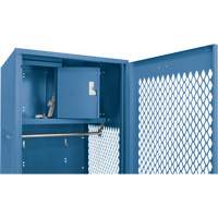 Casier pour &eacute;quipement avec porte, Acier, 24" la x 18" p x 72" h, Bleu fonc&eacute; Pronet Distribution