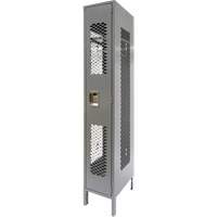 Casiers ventil&eacute;s, 12" x 18" x 78", Acier, Gris, D&eacute;mont&eacute;, Perfor&eacute; Pronet Distribution
