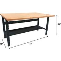 &eacute;tabli modulaire industriel, Cap 1000 lb, 72" la x 48" p Pronet Distribution