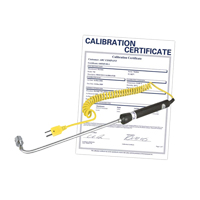 Right Angle Thermocouple Surface Probe with Calibration Certificate, 500 °C (932°F) Max. Temp. Pronet Distribution