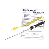 Air/Gas Thermocouple Probe with Calibration Certificate, 900 °C (1652°F) Max. Temp. Pronet Distribution