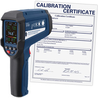 Thermom&egrave;tre infrarouge professionnel avec thermocouple de type K int&eacute;gr&eacute; et certificat d'&eacute;talonnage, -58 - 3362°F (-50 - 1850°C), 55:1, &eacute;missivit&eacute; Ajustable Pronet Distribution