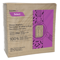 Pro Select 1/8 Fold Dinner Napkins, 1 Ply, 15.5" x 16" Pronet Distribution