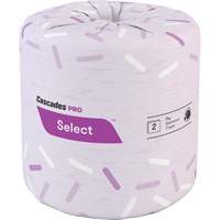Papier hygi&eacute;nique Pro Select, 2 Pli, 500 Feuilles/Rouleu, Blanc Pronet Distribution
