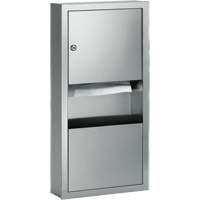 Combinaisons distributeurs d'essuie-mains & poubelle, Manuel, 14" la x 4" p x 28" h Pronet Distribution