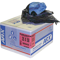 Sacs Premium, 2T-Fort, 26" la x 36" lo, Noir, Capacit&eacute; 64,35 L (17 gal.) Pronet Distribution