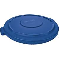 Brute&reg; Round Trash Can Top, Flat Lid, Plastic, Fits Container Size: 22-1/4" Dia. Pronet Distribution
