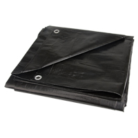 Tarp, Light Industrial Duty, Black, 6' x 8' x 8 mils Pronet Distribution