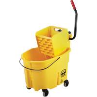 WaveBrake&reg; Mop Bucket & Wringer Combo Pack, Side Press, 8.75 US Gal.(35 Quart), Yellow Pronet Distribution