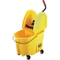 WaveBrake&reg; Mop Bucket & Wringer Combo Pack, Down Press, 8.75 US Gal.(35 Quart), Yellow Pronet Distribution