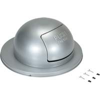 Drum Waste Disposal Top, Dome Lid, Metal, Fits Container Size: 23-1/2" Dia. Pronet Distribution