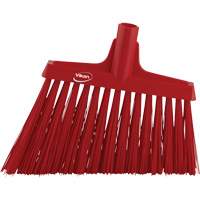 Angle Broom Head, X-Coarse Bristles, 12", Polyester, Red Pronet Distribution