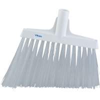 T&ecirc;te de balai oblique, Crins Extra-ferme, 12", Polyester, Blanc Pronet Distribution