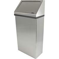 Poubelle murale, Acier inoxydable, 13,2 gal. US Pronet Distribution