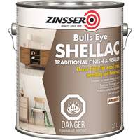 Zinsser&reg; Bulls Eye&reg; Shellac Sealer, Amber, 3.7 L Pronet Distribution