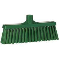 Upright Broom Head, Medium Bristles, 12", Polyester, Green Pronet Distribution