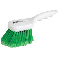 Short Handle Detail Brush, 9" L, Synthetic Bristles, Green Pronet Distribution