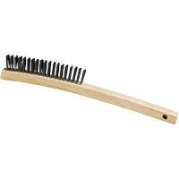 Scratch Brush, Steel, 3 x 19 Wire Rows, 13-3/4" Long Pronet Distribution