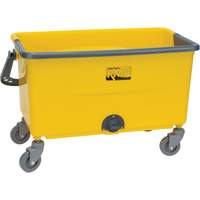 Microfibre Mop Bucket & Wringer, Strainer, 11 US Gal. (44 Quart), Yellow Pronet Distribution