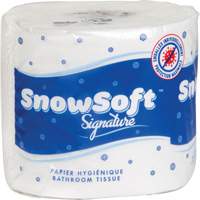 Papier hygi&eacute;nique de premi&egrave;re qualit&eacute; Snow Soft, 2 Pli, 600 Feuilles/Rouleu, Longueur 145', Blanc Pronet Distribution
