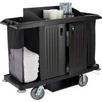 Executive Full-Size Housekeeping Cart with Doors Pronet Distribution