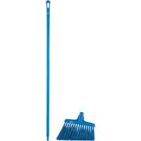 Angle Broom Head with Handle, X-Coarse Bristles, 12", Polyester, Blue Pronet Distribution