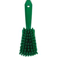 Brosse &agrave; r&eacute;curer avec manche court, Soies Doux, Longueur de 10-1/2", Vert Pronet Distribution