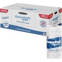 Snow Soft Signature Kitchen Towel Roll, 2 Ply, 420 Sheets/Roll, 4.5" W, 11" L Pronet Distribution