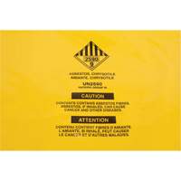 Doublures pour d&eacute;chets dangereux, Amiante, 40" lo x 26" la, 3 mils Pronet Distribution