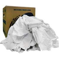 Recycled Wiping Rags, Cotton, White, 10 lbs. Pronet Distribution