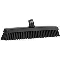 Push Broom Head, Fine/Stiff Bristles, 16-1/2", Polyester/Polypropylene, Black Pronet Distribution