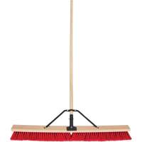 Push Broom with Braced Handle, 36", Medium, PVC Bristles Pronet Distribution