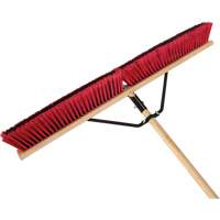 Push Broom with Braced Handle, 36", Medium, PVC Bristles Pronet Distribution