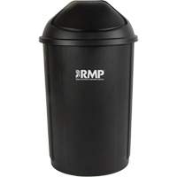 Half-Round Garbage Bin with Lid, Polyethylene, 21 US gal. Pronet Distribution