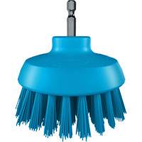 Brosse ronde HyDrive pour perceuse, Soies Tr&egrave;s ferme, Longueur de 3-1/10", Bleu Pronet Distribution