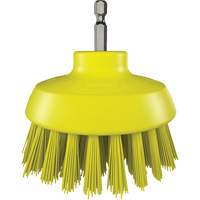 Brosse ronde HyDrive pour perceuse, Soies Tr&egrave;s ferme, Longueur de 3-1/10", Jaune Pronet Distribution