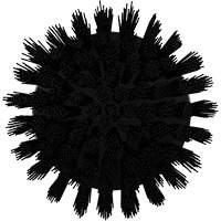 Brosse ronde HyDrive pour perceuse, Soies Tr&egrave;s ferme, Longueur de 3-1/10", Noir Pronet Distribution