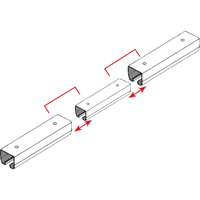 &eacute;clisse pour rail de roulement de mur-rideau Pronet Distribution