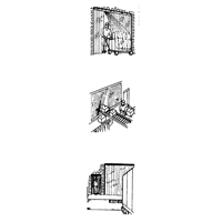 Portes &agrave; lani&egrave;res, 4' x 7' Ouverture de la porte, Largeur des lani&egrave;res 8", &eacute;paisseur  des lani&egrave;res 0,080" Pronet Distribution
