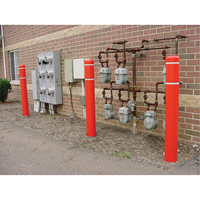 Capuchons en polyethylene pour borne de protection, 6-5/8" dia. x 72" l, Rouge Pronet Distribution