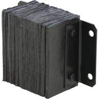 Laminated Dock Bumper, Horizontal, Rubber, 12" W x 6" D x 10" H Pronet Distribution