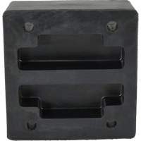 Molded Dock Bumper, Reinforced Rubber, 12" W x 4" D x 13" H Pronet Distribution
