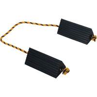 Airline Wheel Chock, 5" x 10" x 4-1/2", Black Pronet Distribution