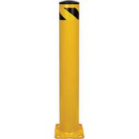 Butoir de s&eacute;curit&eacute;, Acier, 36" h x 5-1/2" la, Jaune Pronet Distribution