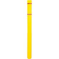 Polyethylene Bollard Cover, 4-1/2" Dia. x 64" L, Red/Yellow Pronet Distribution