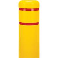 Polyethylene Bollard Cover, 6-5/8" Dia. x 52" L, Red/Yellow Pronet Distribution
