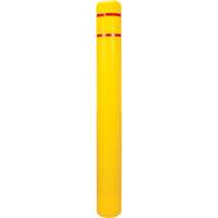Capuchon en poly&eacute;thyl&egrave;ne pour borne de protection, 6-5/8" dia. x 60" l, Rouge/Jaune Pronet Distribution