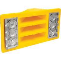Wheel Chocks with Aluminum Tread, Polyurethane, Safety Yellow, 11-1/4" W x 21" D x 12-1/4" H Pronet Distribution