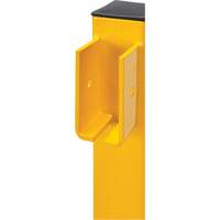 Corner Post for Light-Duty Guard Rails, Steel, 42" H, Safety Yellow Pronet Distribution