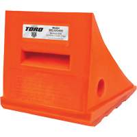 15 Ton General Purpose Wheel Chock, Urethane, Orange Pronet Distribution